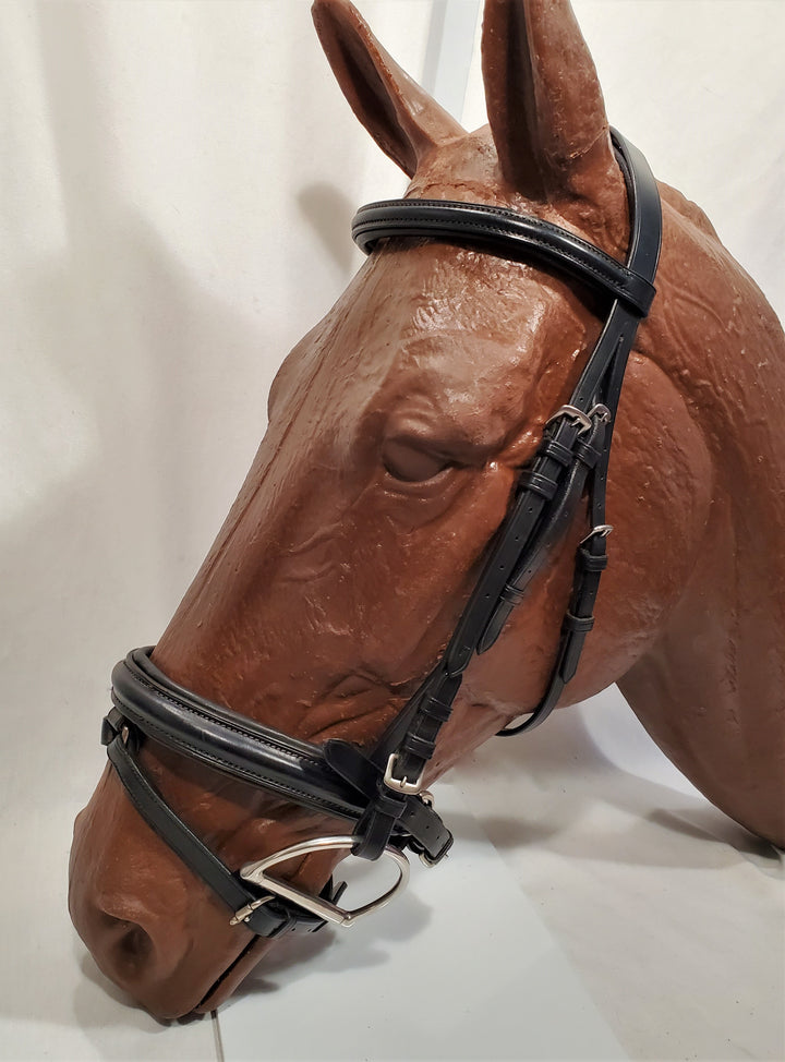 Dressage Bridle with Integrated Flash - X Full - The Show Trunk Shop