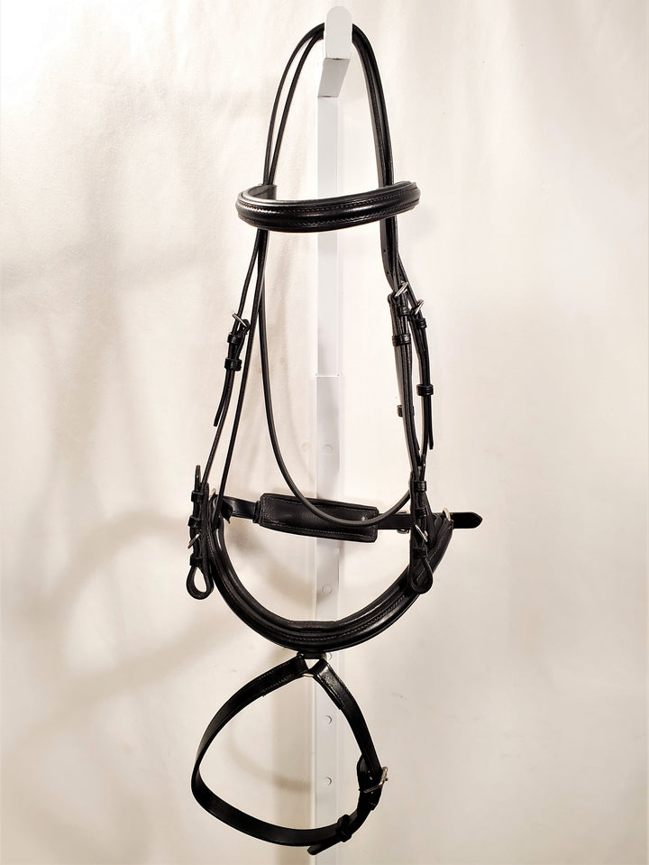 Dressage Bridle with Integrated Flash - X Full - The Show Trunk Shop
