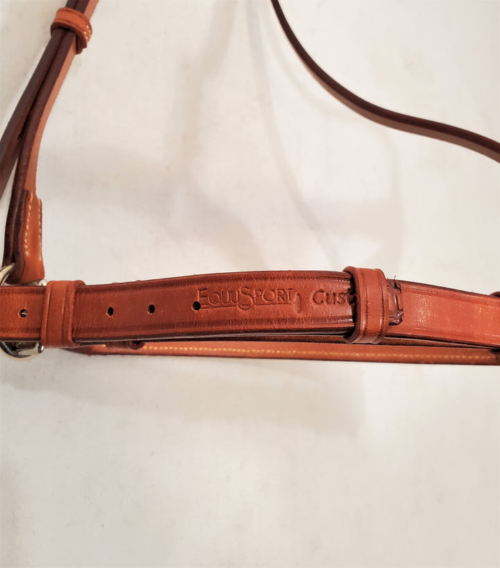 EquuSport Plain Raised Crank Noseband - Cob - New!
