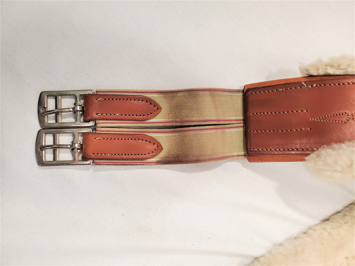 EquuSport Fancy Stitched Sheepskin Lined Girth - 56"