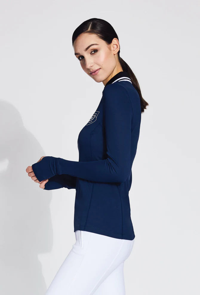 Noel Asmar Flora Zipper Long Sleeve Shirt - New!