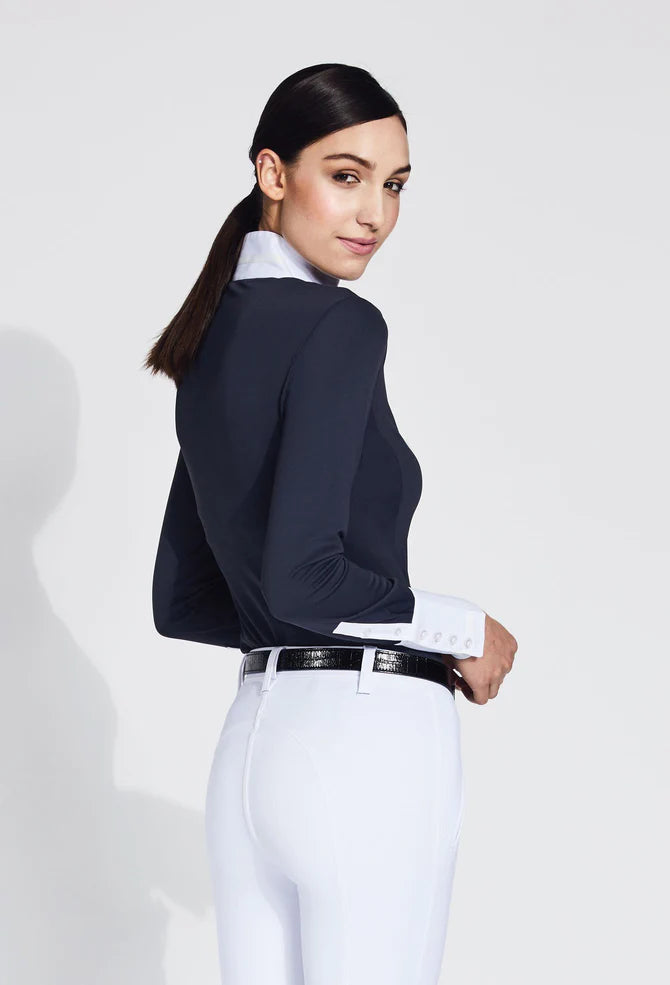 Noel Asmar Lia 1/4" Zip Technical Show Shirt - New!