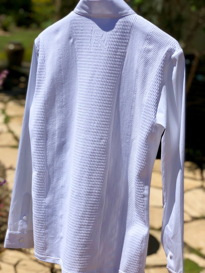 Cavalleria Toscana Girl's Shirt w/ Knit Jaquard Back - Size 12 - New!