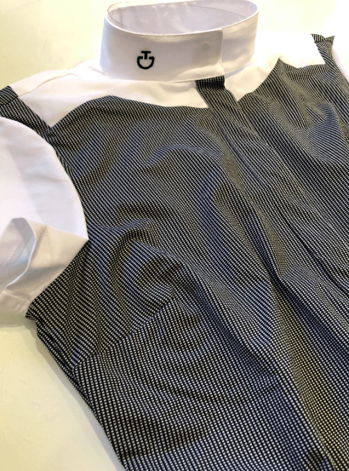 Cavalleria Toscana Dotted Line Print Jersey S/S Shirt - New!
