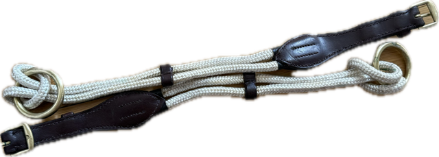 Leather & Rope Gag Cheek Piece - Horse