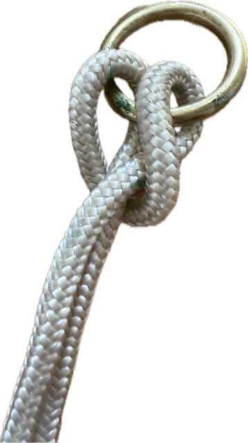Leather & Rope Gag Cheek Piece - Horse