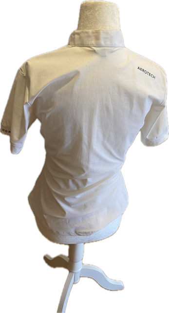 Horse Pilot White Short Sleeve Show Shirt – Women’s Medium