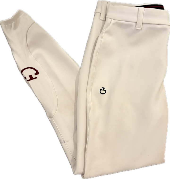 Cavalleria Toscana Knee Grip Breeches - White - Child 12