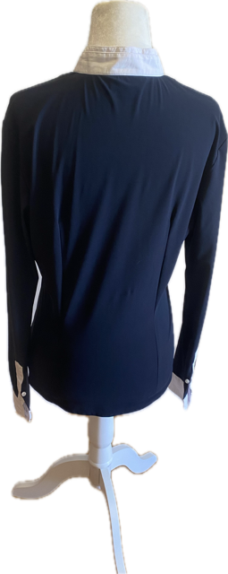 Cavalleria Toscana Navy Show Shirt - Women's Large