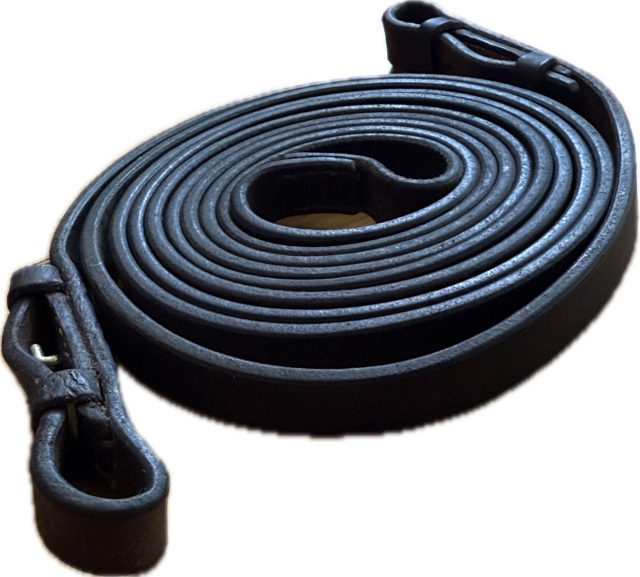Brown Leather Curb Reins - 53"