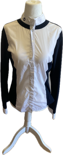 Cavalleria Toscana Navy Show Shirt - Women's Large