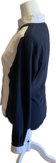 Cavalleria Toscana Navy Show Shirt - Women's Large