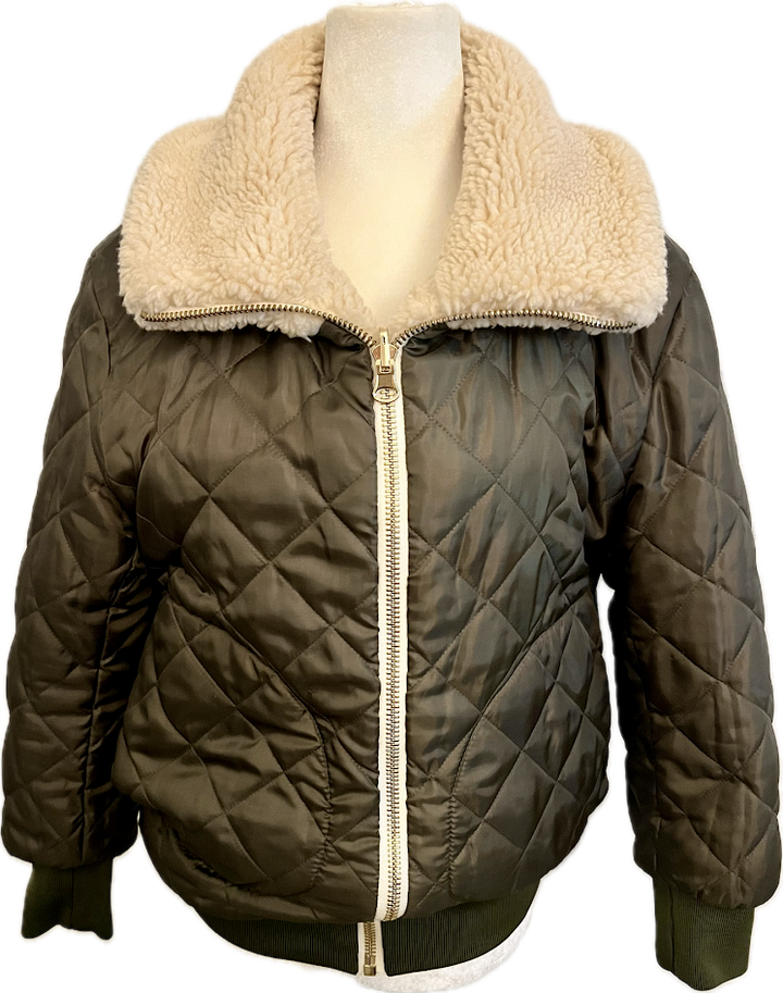 Noelle Floyd x Alexa Fairchild Reversible Teddy Bomber Jacket - Women's XS/S