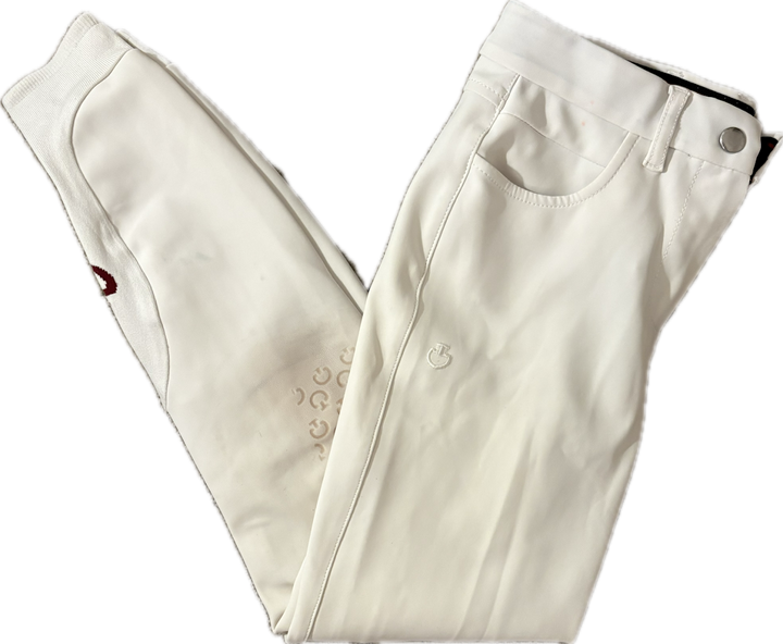 Cavalleria Toscana Knee Grip Breeches - White - Child 12