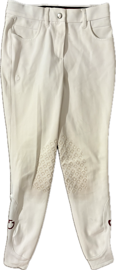 Cavalleria Toscana Knee Grip Breeches - White - Child 12