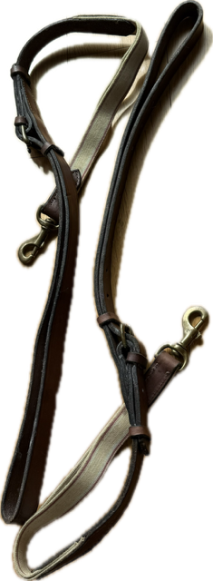 Premium Leather & Elastic Side Reins - Horse