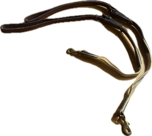 Premium Leather & Elastic Side Reins - Horse