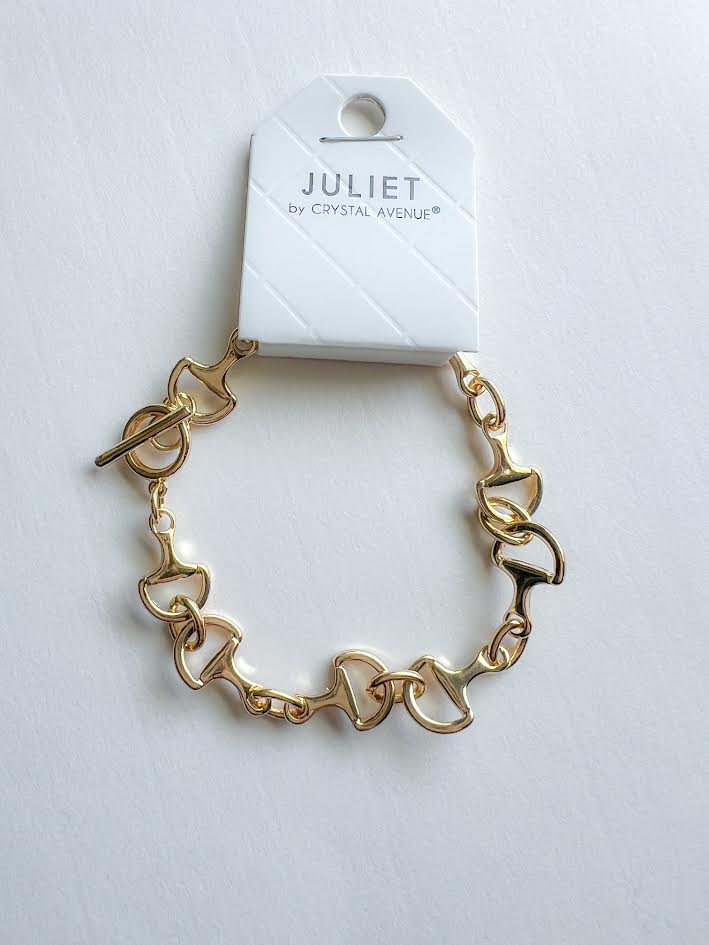 Juliet by Crystal Avenue D Ring Horse Bit Jewelry Set - Necklace - Bracelet - Earrings - New!