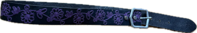 Noble Outfitters Embroidered Leather Belt - Women's Small