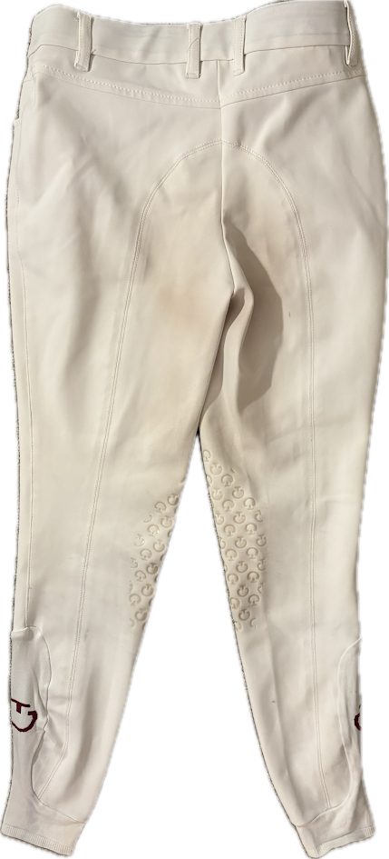 Cavalleria Toscana Knee Grip Breeches - White - Child 12