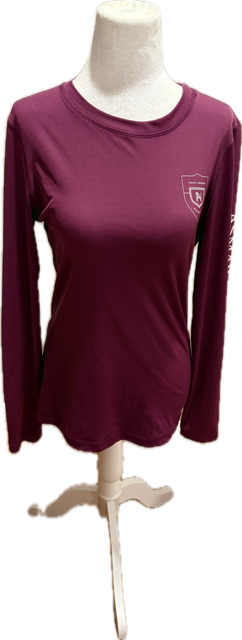 Noel Asmar Long Sleeve Shirt Red Purple - Women's Medium