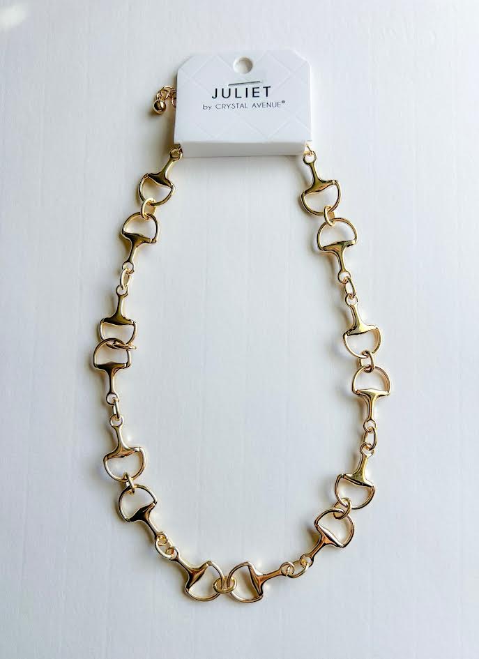 Juliet by Crystal Avenue D Ring Horse Bit Jewelry Set - Necklace - Bracelet - Earrings - New!