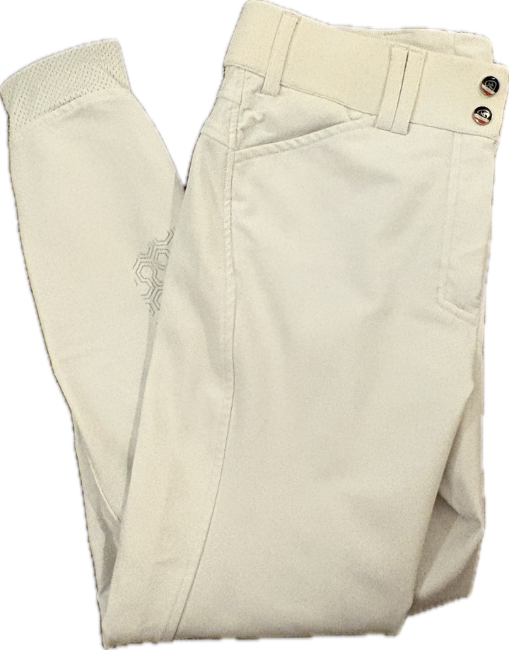 Ariat Grip Knee Patch Breeches - White - Women’s US 26