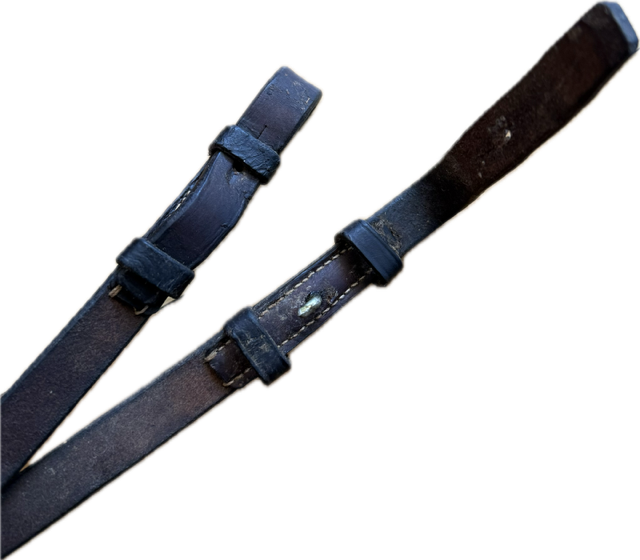 Brown Leather Curb Reins - 53"