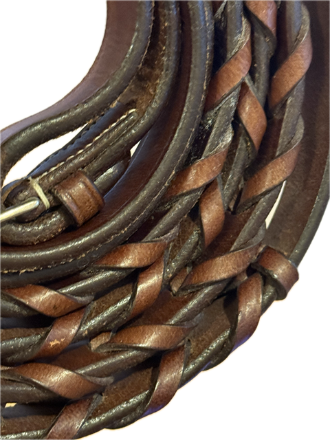 Plymouth Brown Laced Reins – 68"
