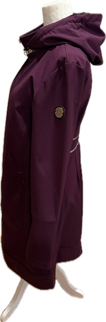 Noel Asmar Full Purple Rain Coat - Women's Medium