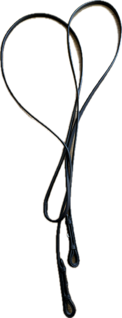 Black Leather Curb Reins - 55"