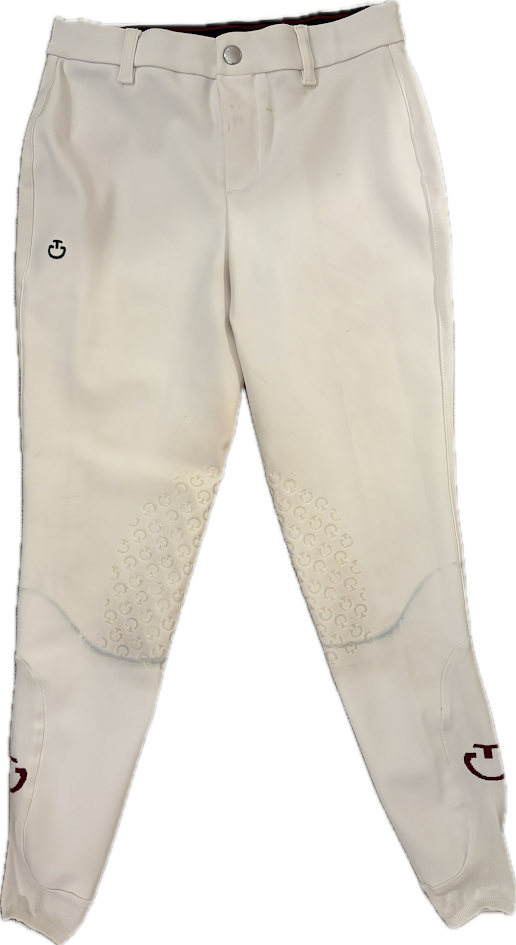 Cavalleria Toscana Knee Grip Breeches - White - Child 12