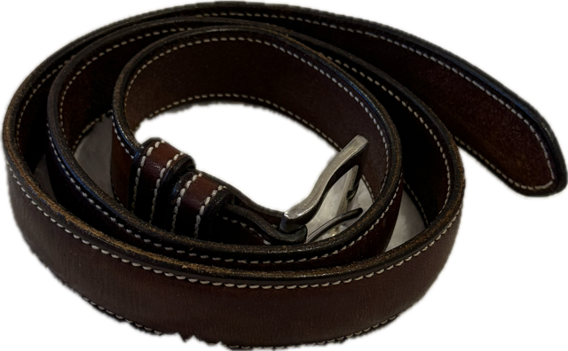 Aramas Brown Belt w/FancyStitching - Women's 32"