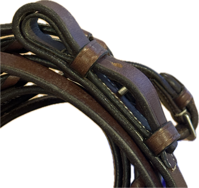Plymouth Brown Laced Reins – 68"