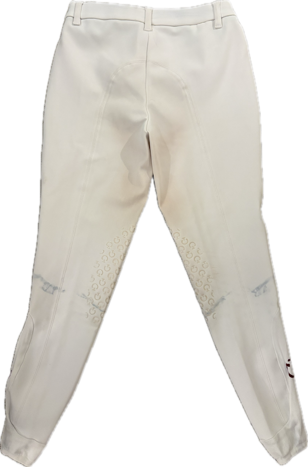 Cavalleria Toscana Knee Grip Breeches - White - Child 12