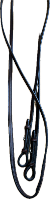 Bobby’s English Tack - Brown Flat Curb Reins - 54"