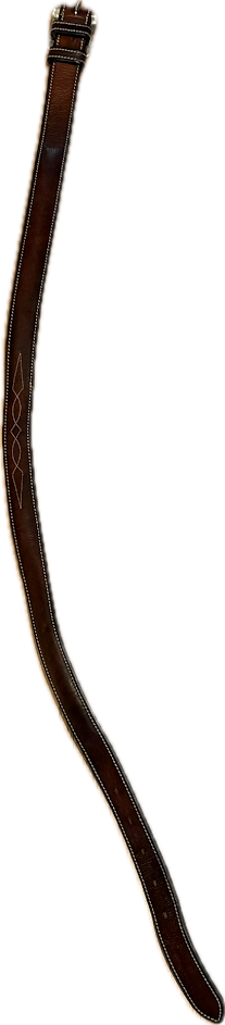 Aramas Brown Belt w/FancyStitching - Women's 32"