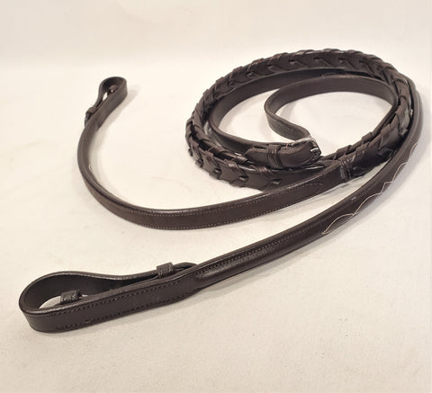 Raised Fancy Stitched Laced Reins - Full - New!