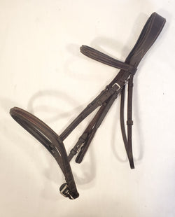 Pessoa Pro Fancy Stitched Raised Bridle - Full