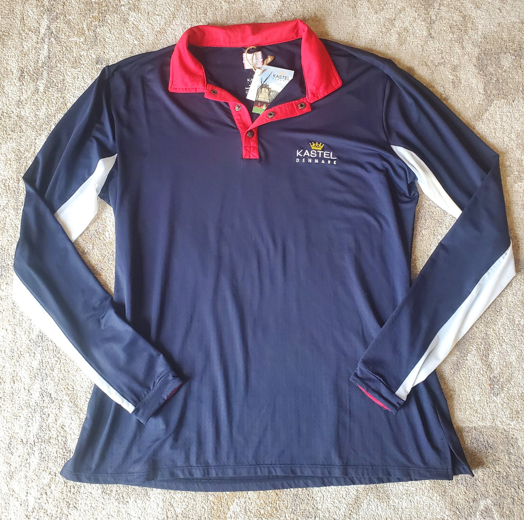 Kastel Charlotte Long Sleeve Polo Shirt - XL - New!