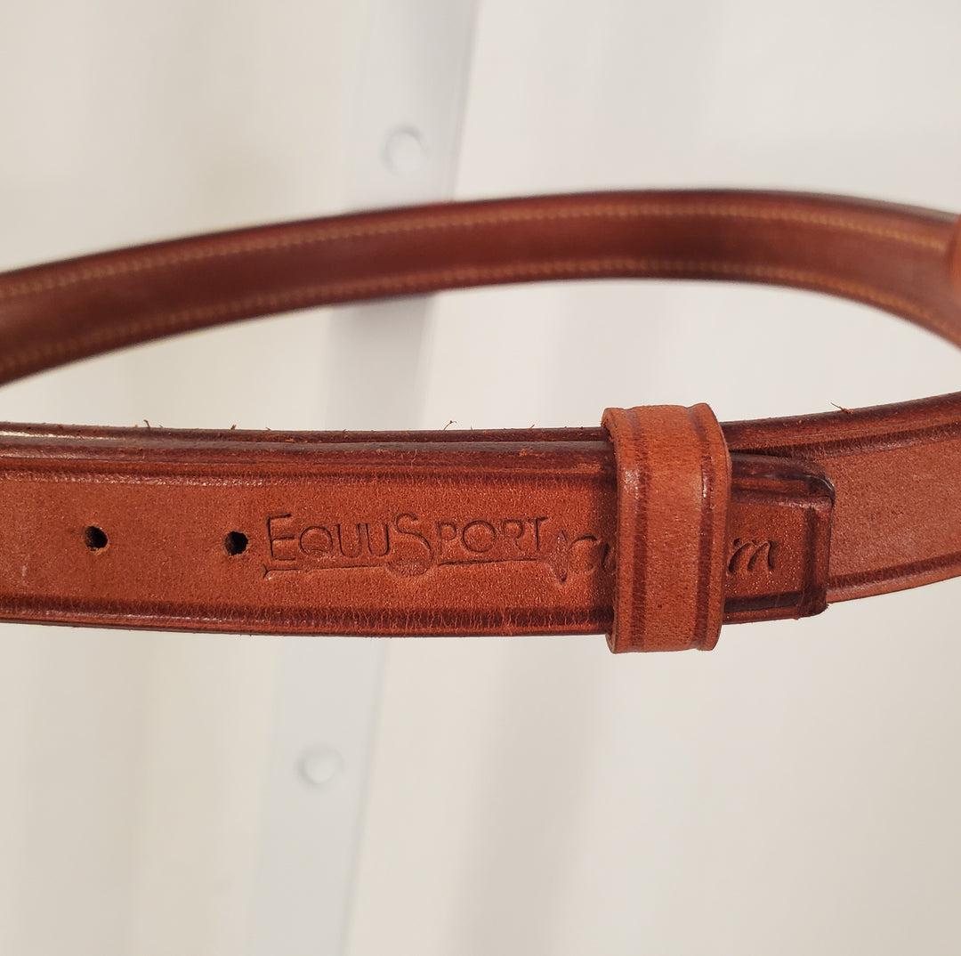 EquuSport Raised Fancy Butterfly Stitched Noseband - Cob - New!