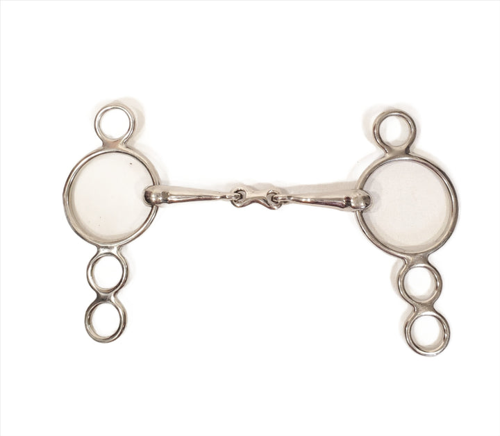 Abbey French Link 4-Ring Gag - 5.5"