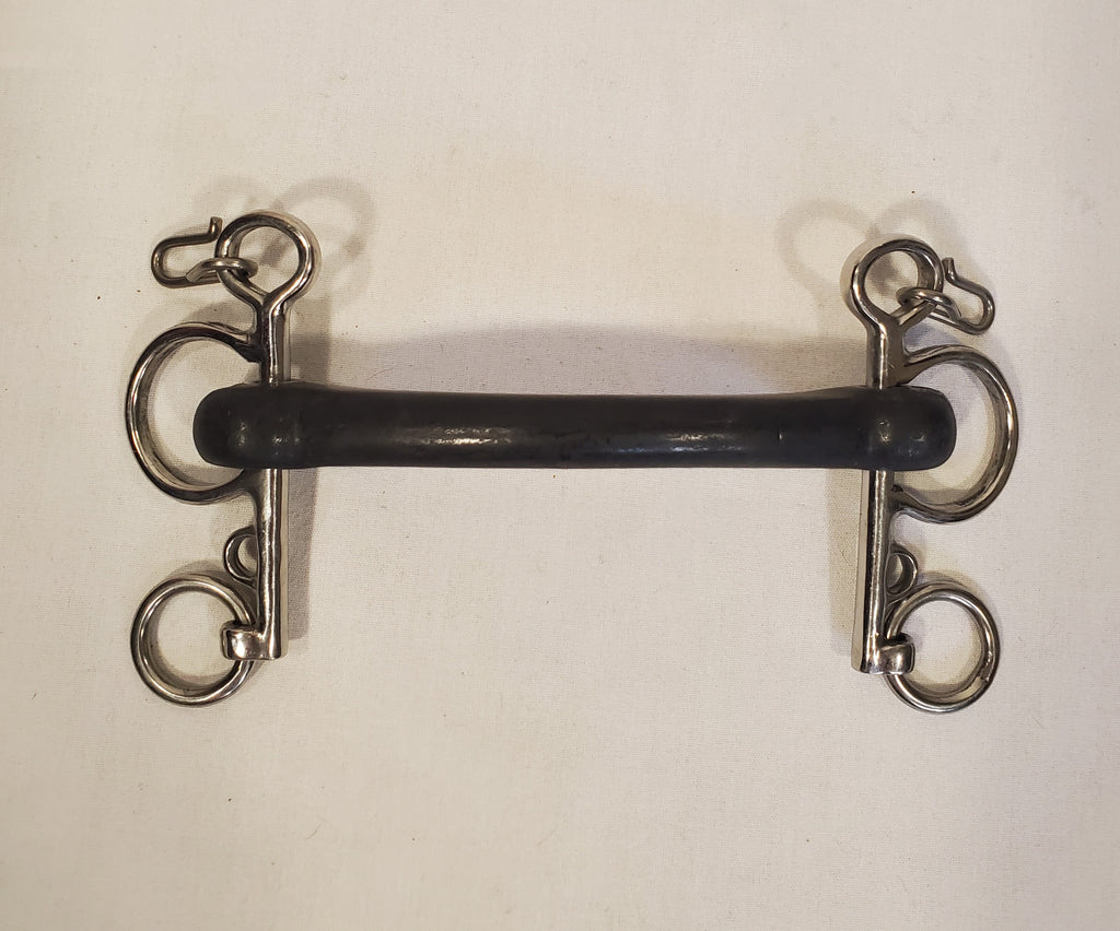 Sweet Iron Scrob And Rollers Pelham Bit - Multiple Sizes 5" To 6.25" - On Time Trader England
