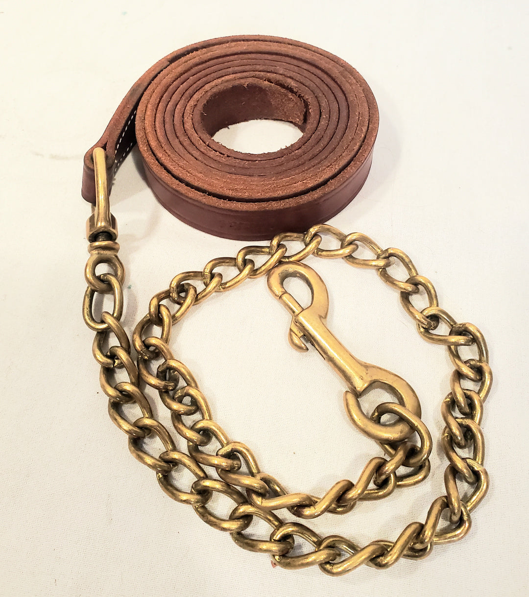 Walsh Leather Lead with Chain - New!