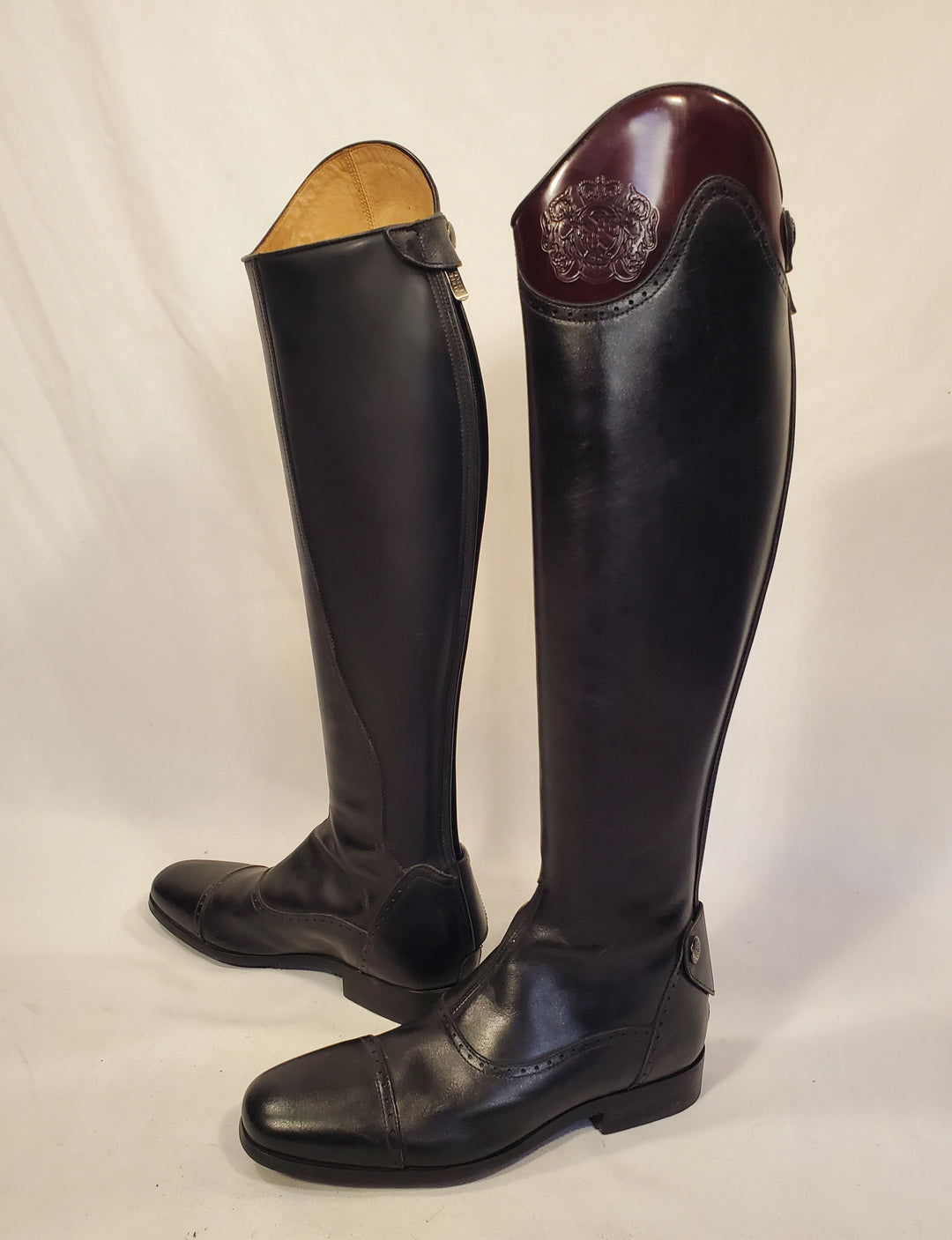 luxury dress boots Giorgio Black