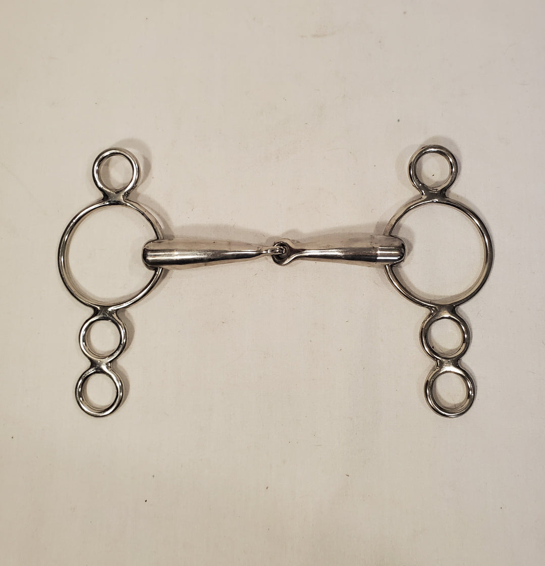 4-Ring Weighted 20 mm Elevator Snaffle - 5.75" - New!