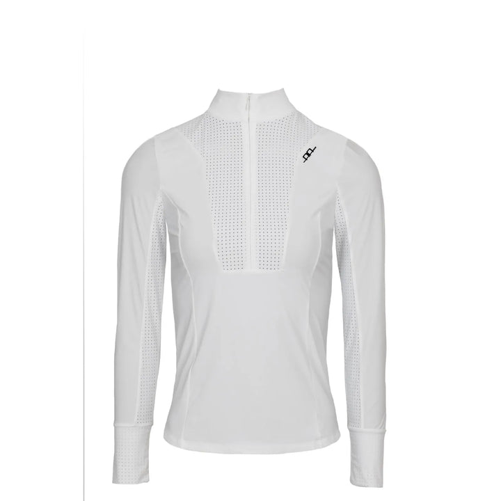 Alessandro Albanese Women's Vilamora Long Sleeve Zip Competition Shirt - White