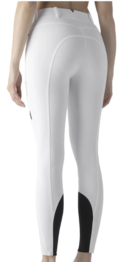 Equiline Women’s High-Waist Full Grip Breeches – White - New!