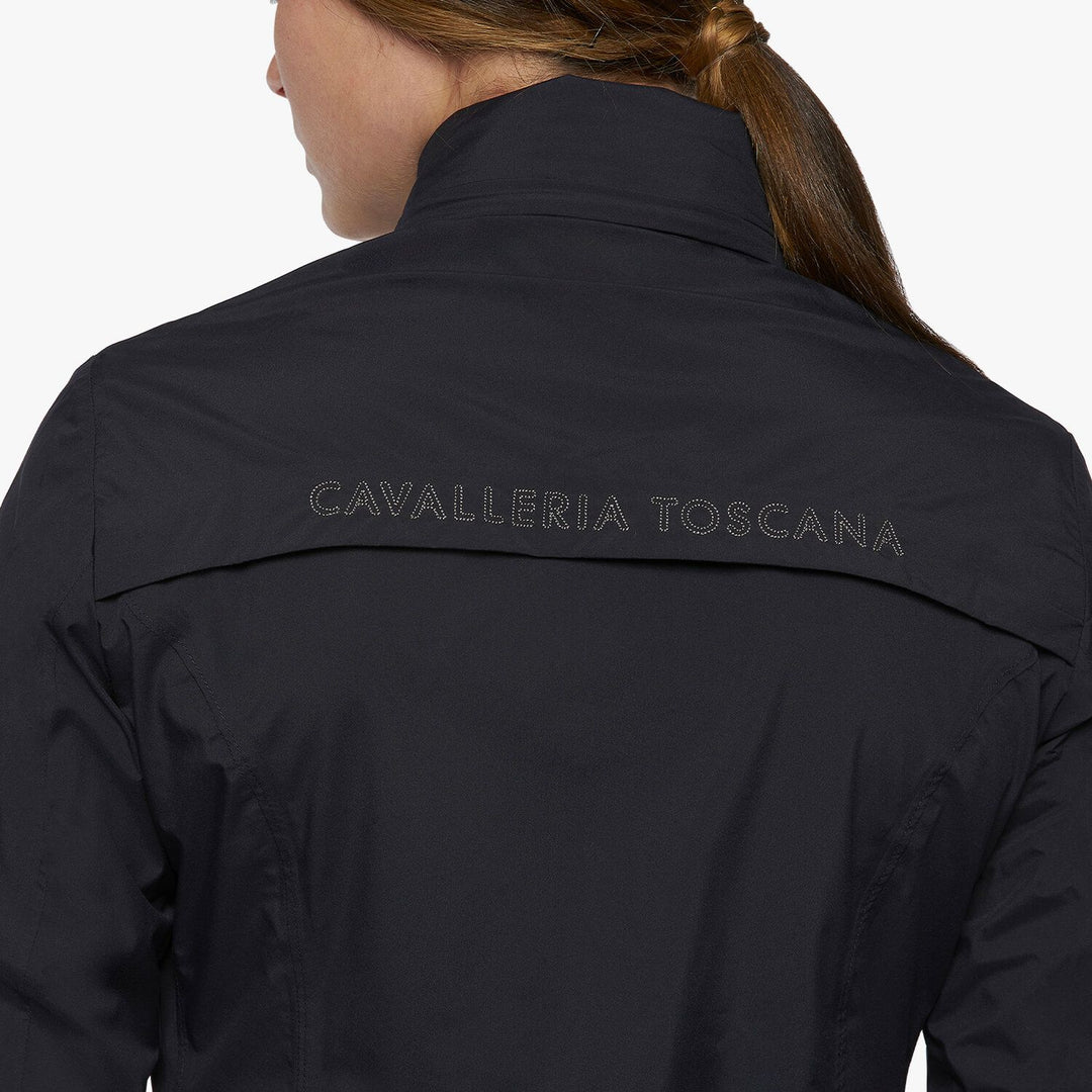 Cavalleria Toscana Ladies’ Waterproof Zip Jacket w/ Stow Away Hood - L - New!