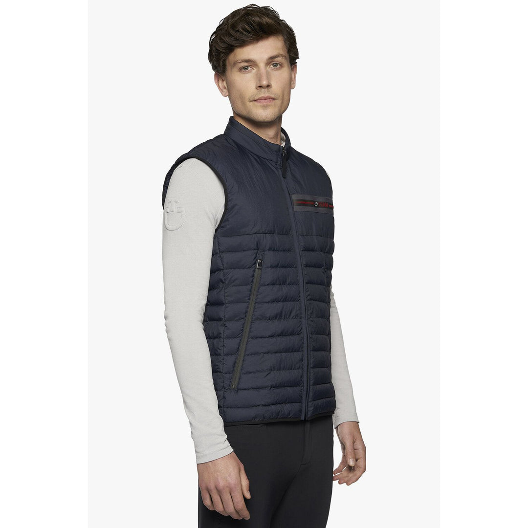 Men’s CT Team Red Stripe Quilted Vest